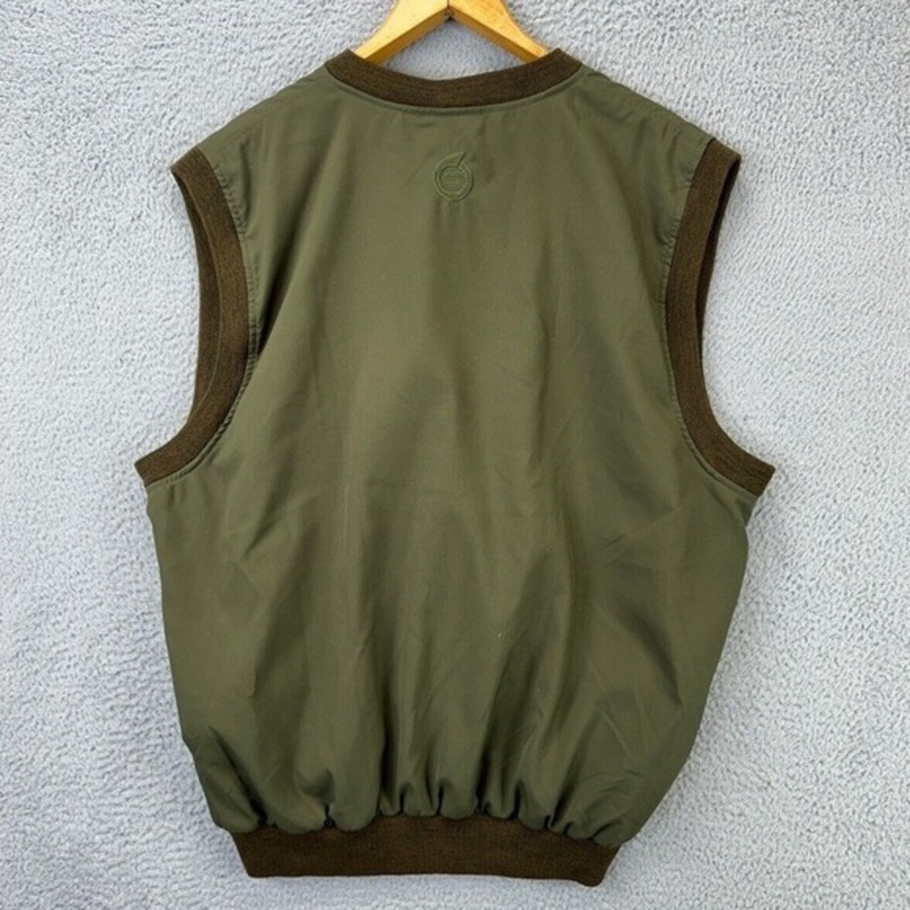 Sunderland Of Scotland Vest Mens XL Green V- Neck Golf Wind Stopper Made In USA - Picture 2 of 10